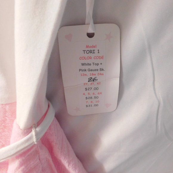 Dolls and Divas Pink Gauze Dress NEW - Picture 3 of 4